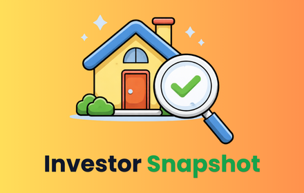 Investor Snapshot extension promotional tile